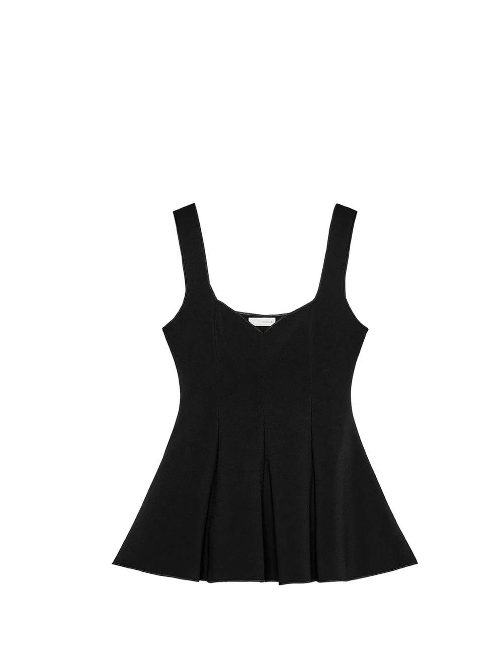 Zara black peplum top